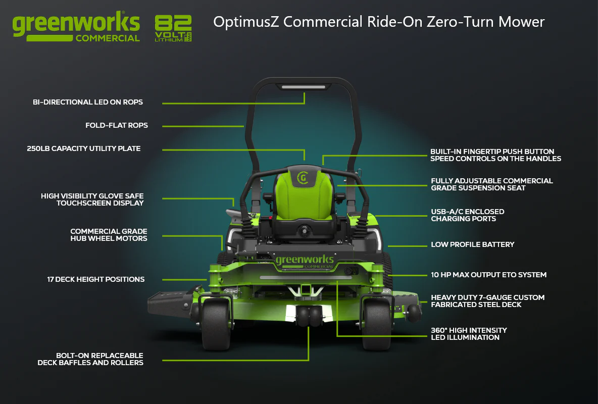 OptimusZ 60” 18kWh Ride-On Zero-Turn Mower | CZ60R18X - Image 12